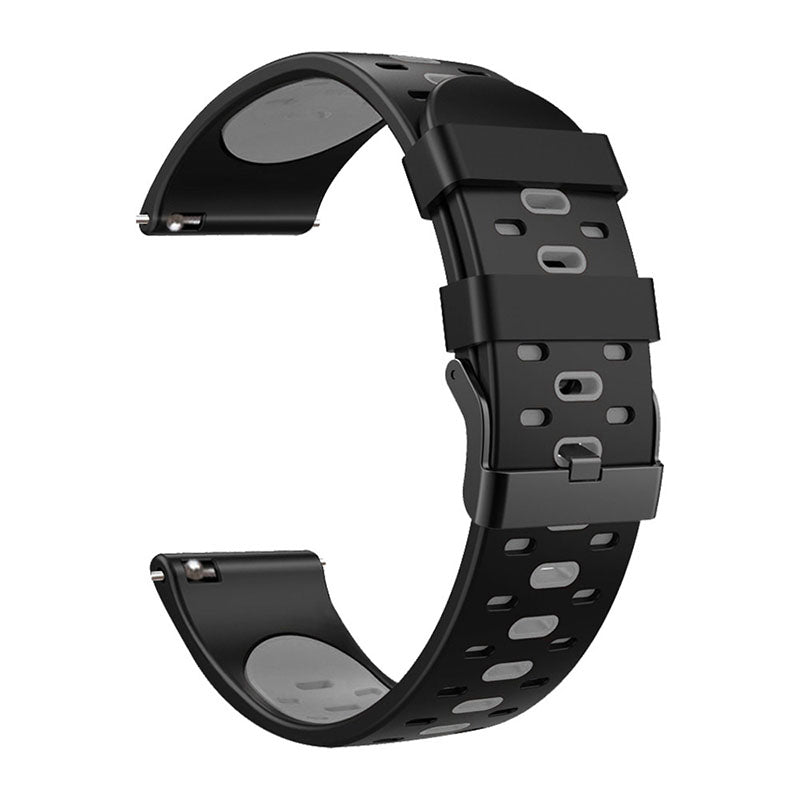 22mm 3 Rows Holes Bi-color Silicone Soft Watch Band for Samsung Galaxy Watch3 45mm Galaxy Watch 46mm Gear S3 Frontier Gear S3 Classic 22mm 3 Rows Holes Bi-color Silicone Soft Watch Band for Samsung Galaxy Watch3 45mm Galaxy Watch 46mm Gear S3 Frontier Gear S3 Classic